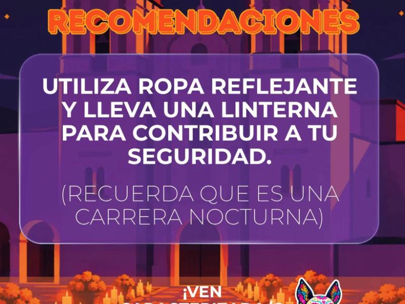 Carrera nocturna Recorrido al Mictlán 9K une deporte y tradición en Oaxaca