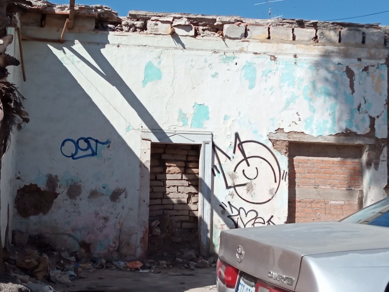 Casas abandonadas del Centro Histórico, Peligro Latente.