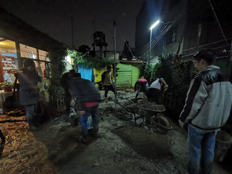 Casas afectadas en Mexicaltzingo por intensa lluvia