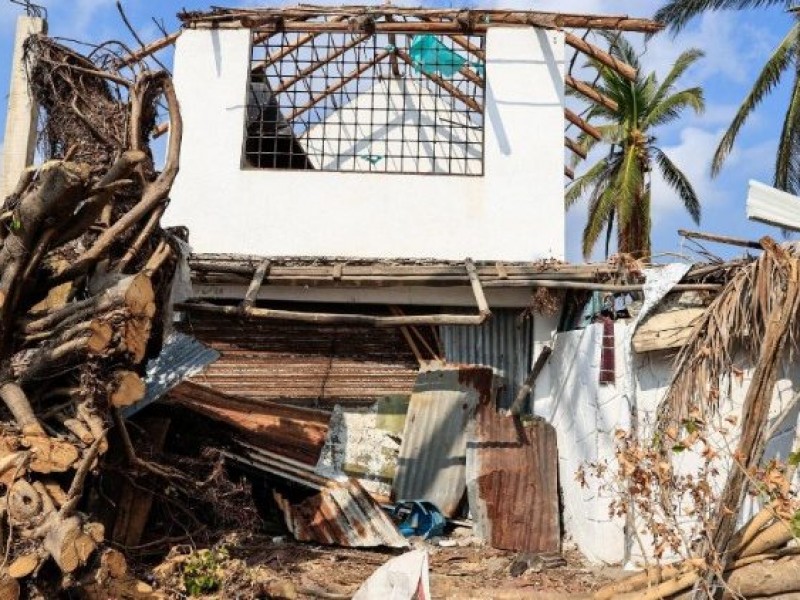 Casas de nayaritas se vieron afectadas por huracán Otis