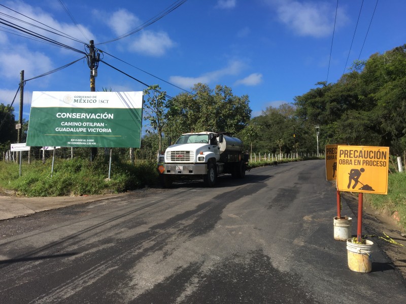 Casi lista rehabilitación de acceso principal a Tlalnelhuayocan