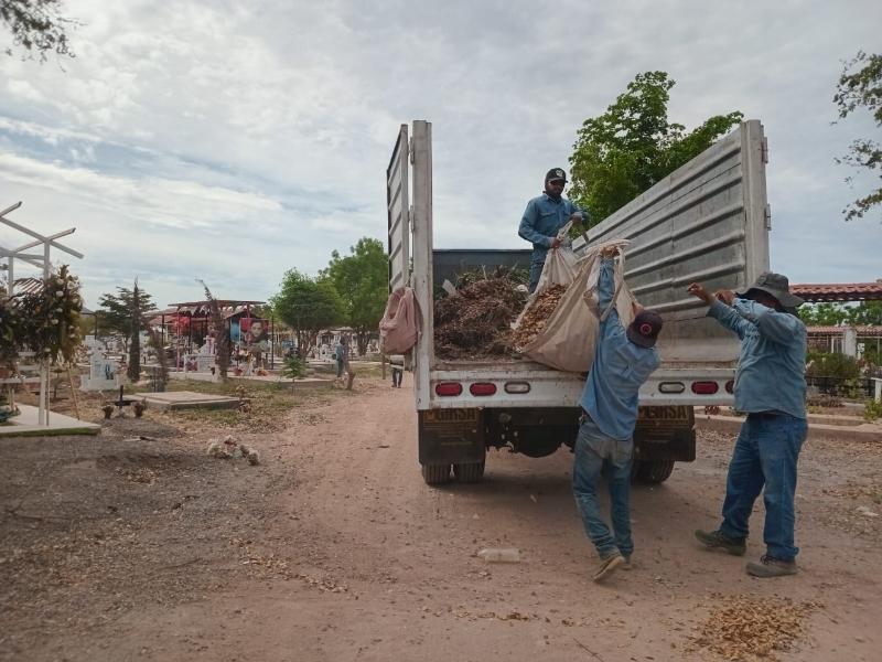 ¡Casi listos! intensifican limpieza de panteones en Ahome