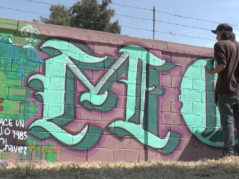 Casi terminados grafitis de identidad en Silao