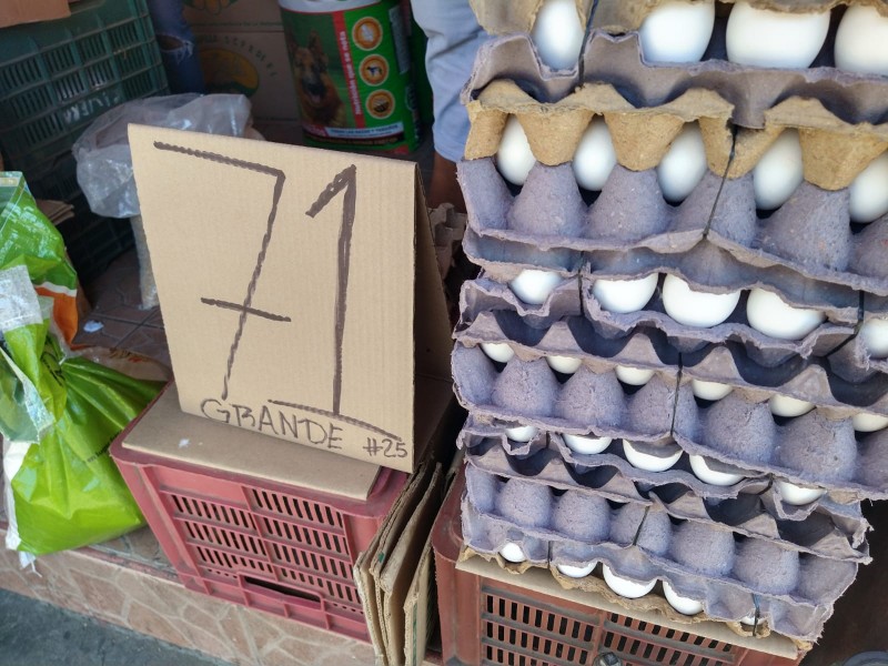Casillero de huevo se vende hasta en 71 pesos