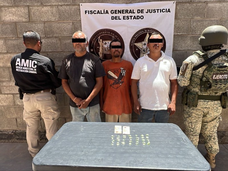Cateo en la metalera deja tres detenidos por droga