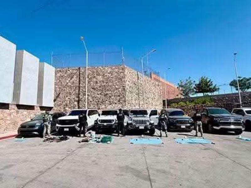 Cateo en Nogales deja armas, droga y 48 vehículos asegurados