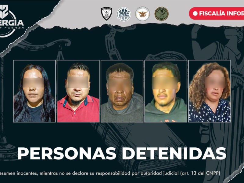 Cayó arsenal en Querétaro: cinco personas detenidas y 13 armas decomisadas
