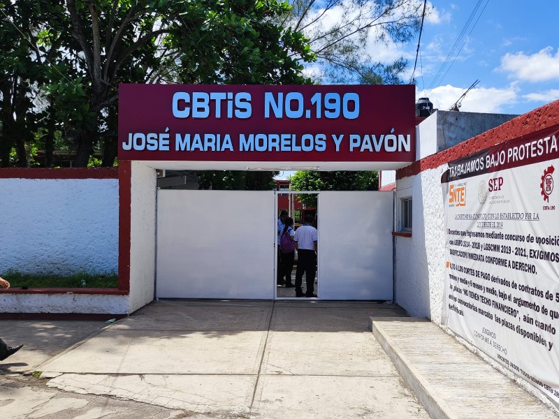 CBTIS 190 modifica horario de salida ante inseguridad