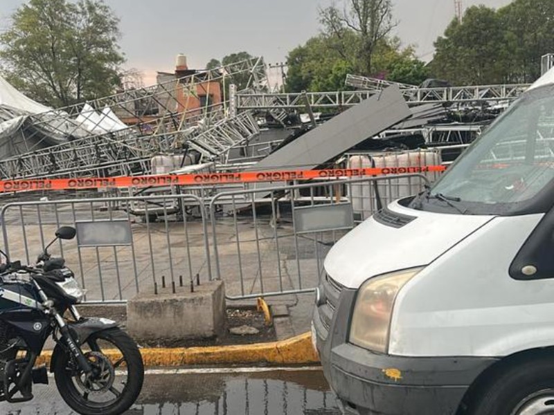 CDMX: Varios lesionados deja caída de estructura previo a concierto