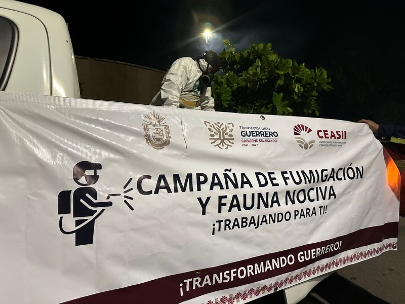 CEASII arranca fumigación contra zancudos y fauna nociva en Ixtapa