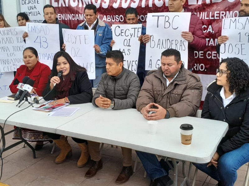 CECyTE es cerrado por trabajadores inconformes