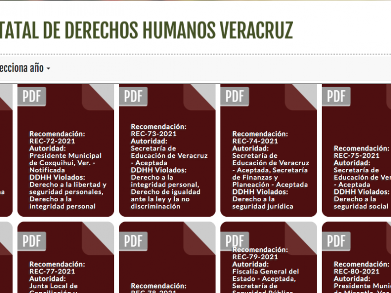 CEDH cerró 2021 con 91 recomendaciones; figuran dependencias reincidentes