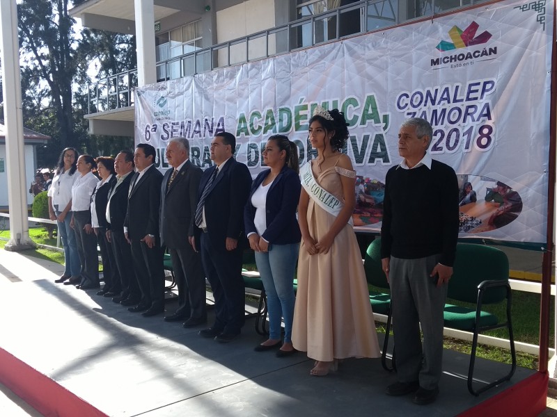 Celebra CONALEP Zamora su 37 aniversario