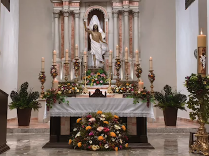 Celebra la iglesia católica la Pascua de Resurrección