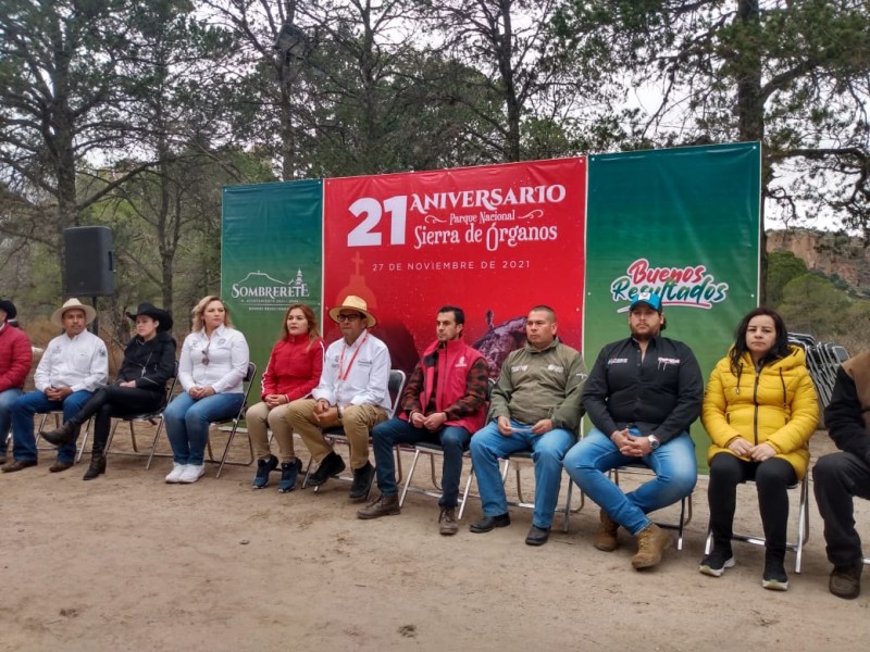 Celebran 21 aniversario del Parque Nacional Sierra de Órganos
