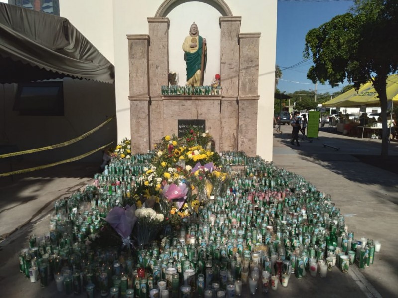 Feligreses celebran a San Judas Tadeo