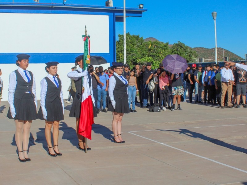 Celebran ceremonia de lunes cívico en Instituto Tecnológico de Guaymas