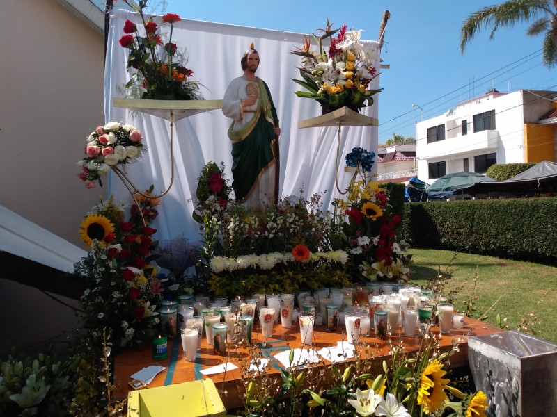 Celebran cientos de fieles a San Judas Tadeo