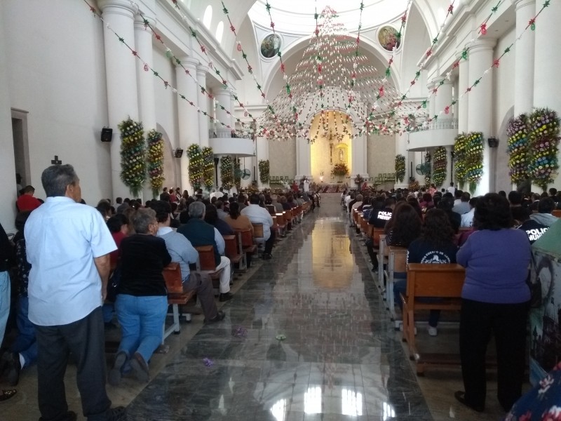 Celebran el día de la virgen de Guadalupe