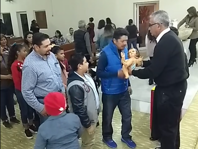 Celebran eucaristía por Navidad