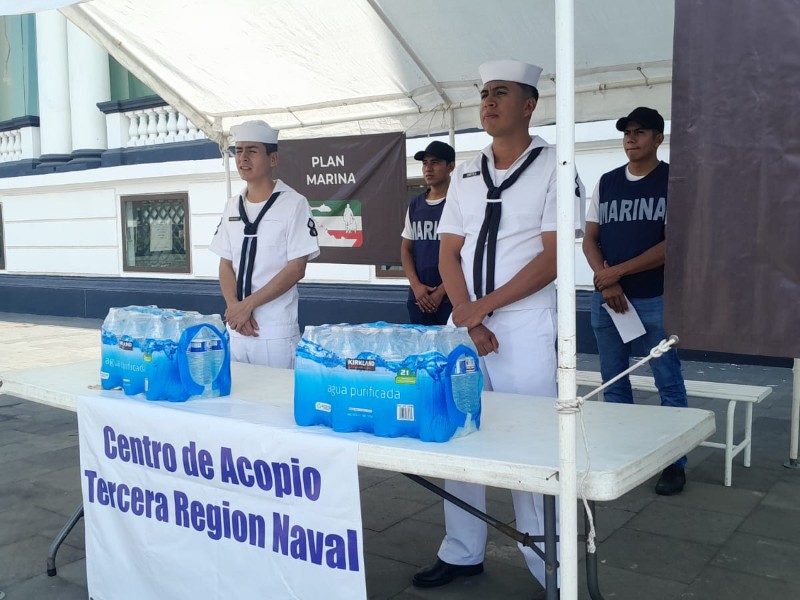Centro de acopio para damnificados de Acapulco en Veracruz