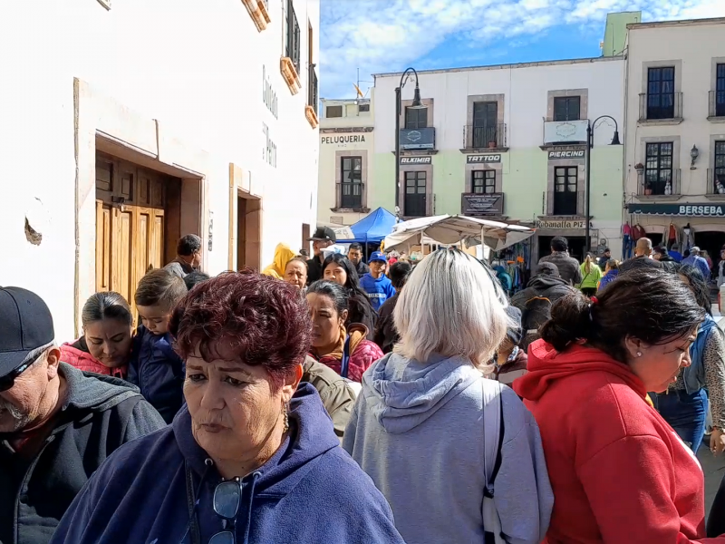 Centro histórico abarrotado por compras de último minuto