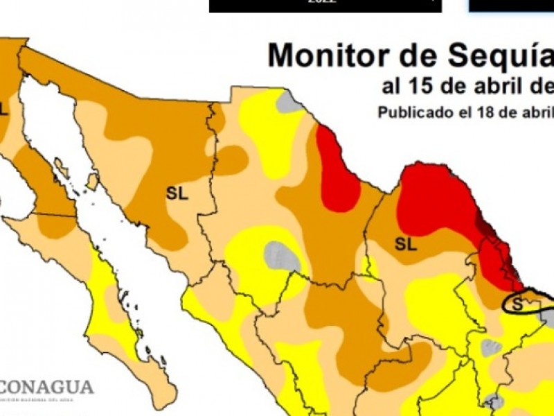 Cerca del 60% de Sonora con sequía severa