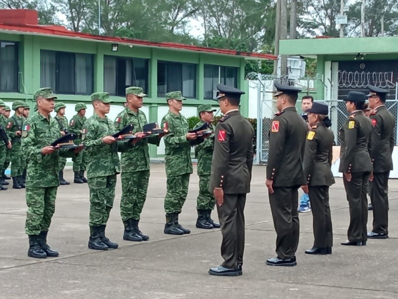 Ceremonia de ascensos en 39 Batallón de SEDENA Tuxpan