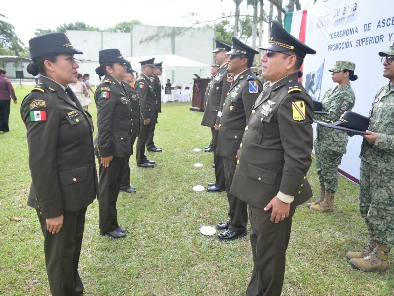 Ceremonia de Ascensos en la 19 Zona Militar Tuxpan
