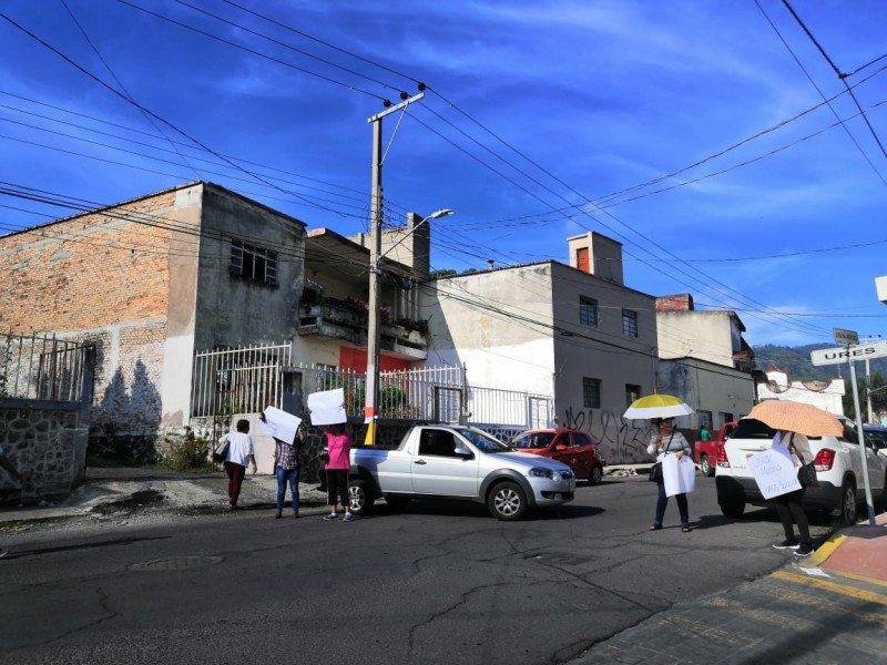 Cerrada calle José Mercado por manifestación