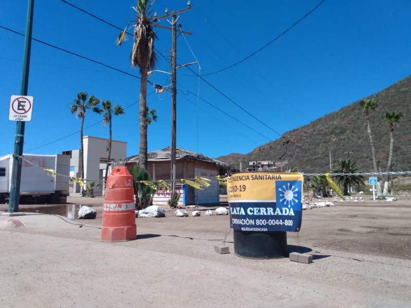 Cerrada Playa Miramar por contingencia sanitaria Covid-19