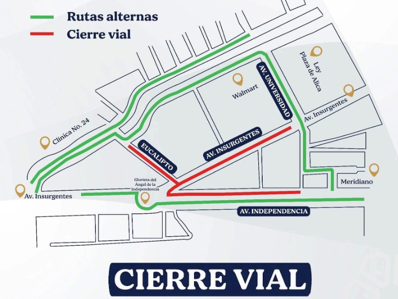 Cerrarán calles en Tepic durante festejos patrios la tarde del lunes