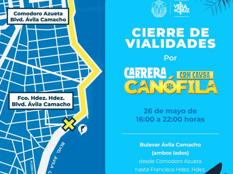 Cerrarán el Bulevar Ávila Camacho en Veracruz