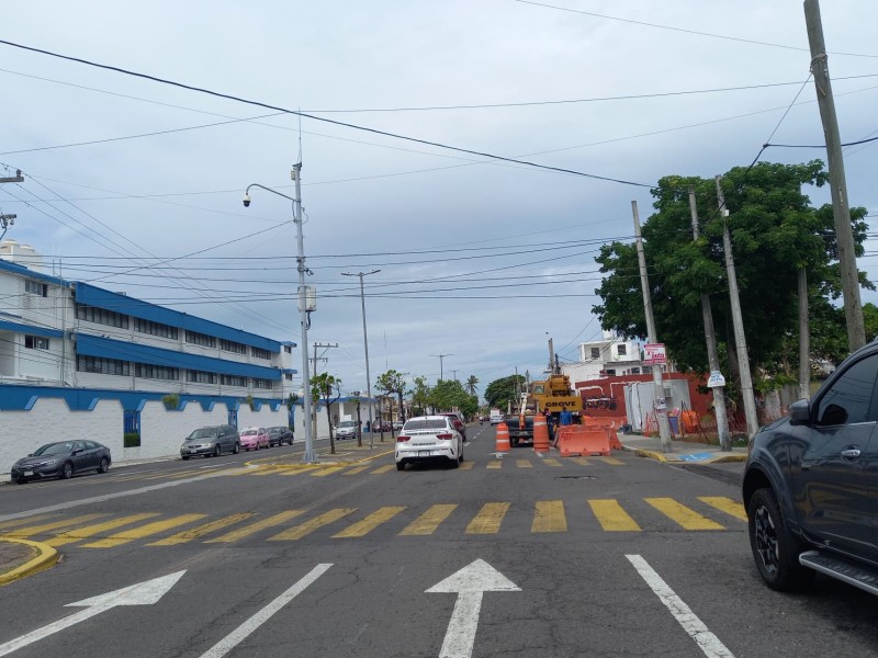 Cerrarán Lafragua por introducción de colector pluvial