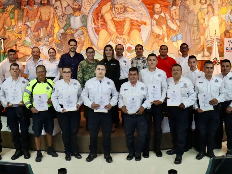 Certifican confianza al 100% de la Policía Municipal de Colima