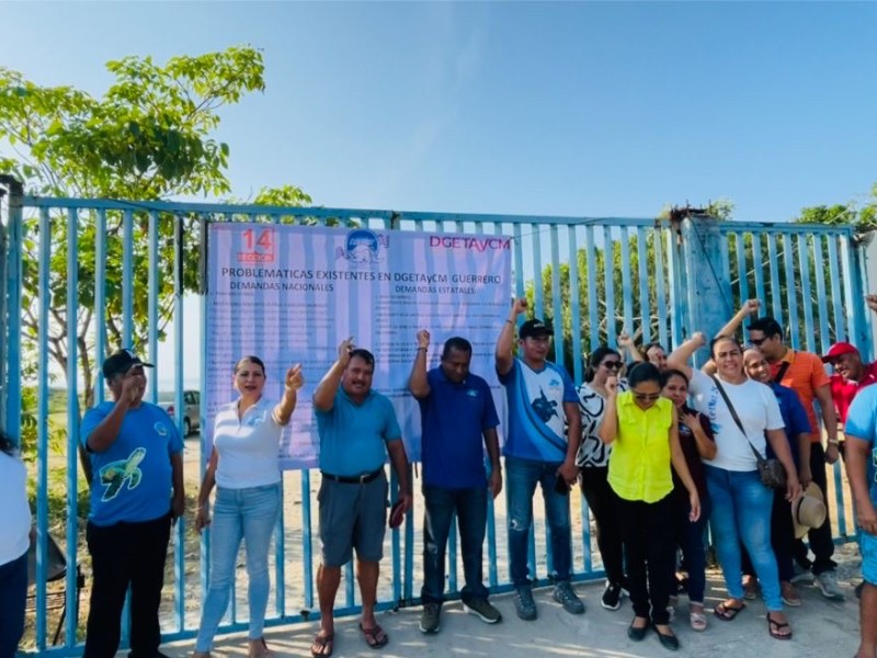 CetMar Puerto Vicente Guerrero; exigen atención a demandas del SNTE en Guerrero