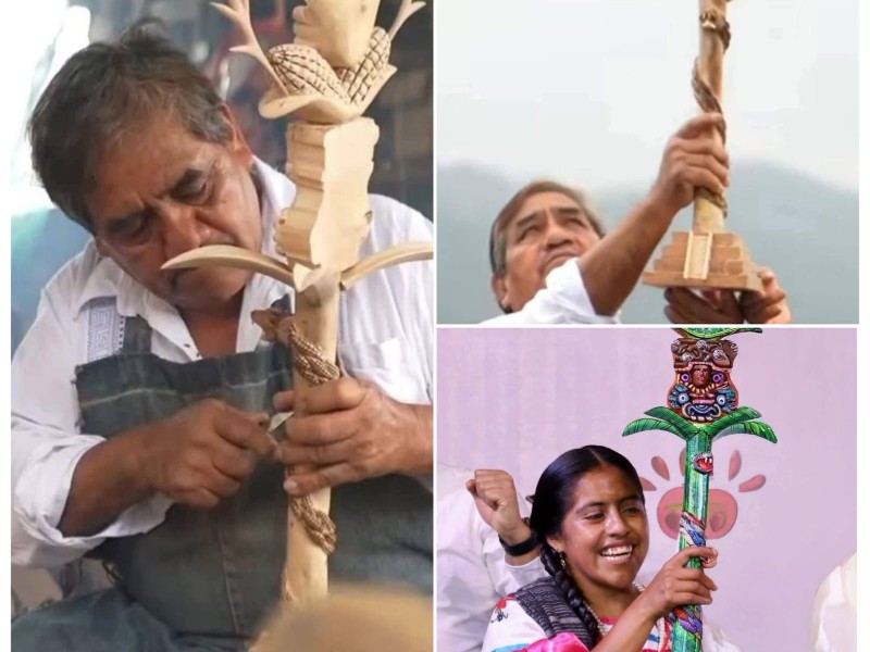 Cetro para una diosa, elaborado por manos de artesanos oaxaqueños