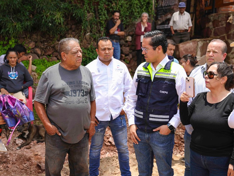 Chepe Guerrero supervisa obras de urbanización en El Jaral y Emiliano Zapata