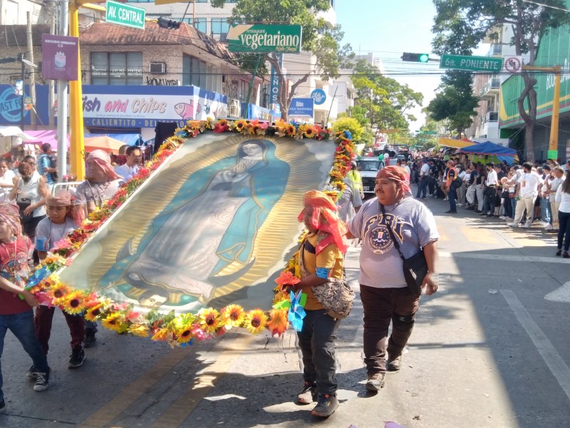 Chiapanecos muestran su devoción a la virgen de Guadalupe