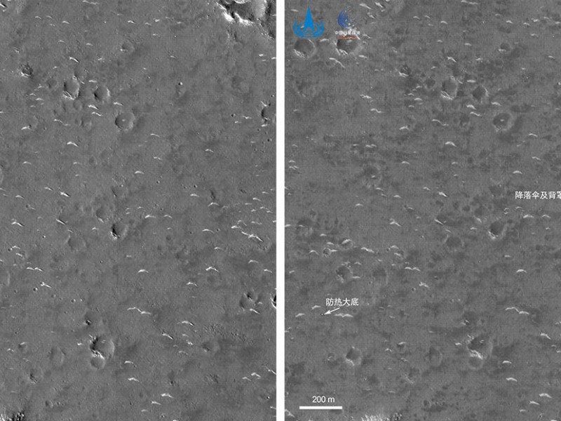 China muestra sus primeras imágenes del Tianwen-1 en Marte