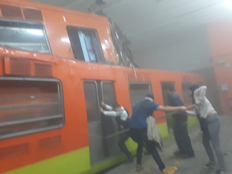 Chocan 2 trenes del metro en Cdmx, hay 1 muerto