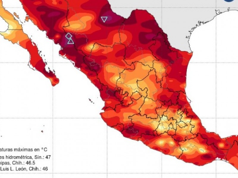 Choix alcanzó los 47 grados esta semana: PC