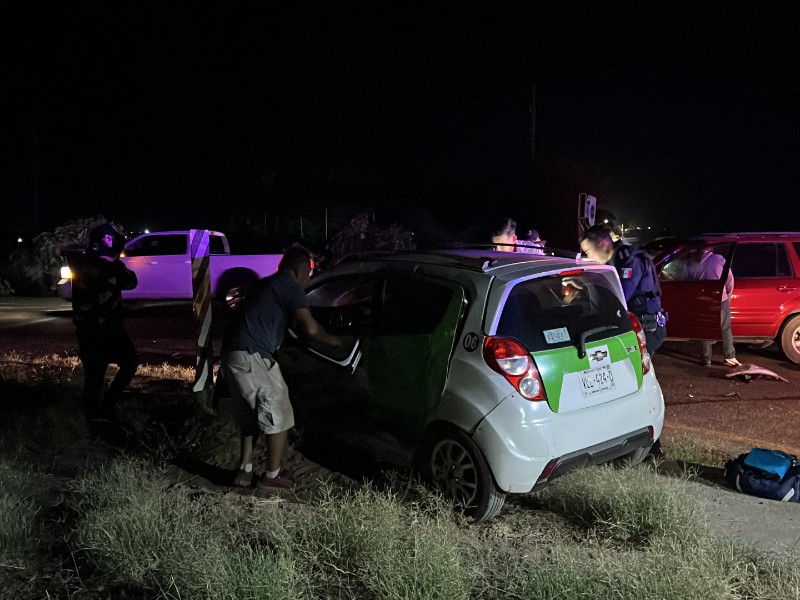 Choque en México 15 deja a una persona lesionada