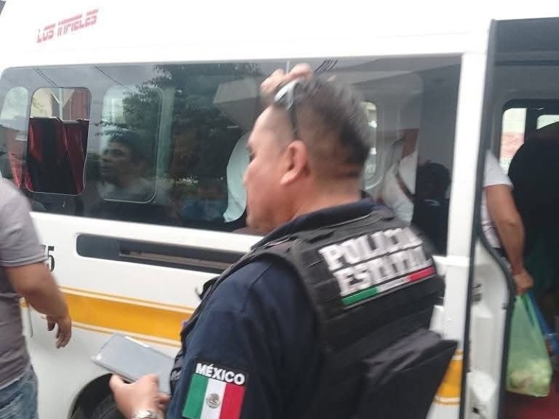 Choque entre patrulla estatal y ruta del transporte público