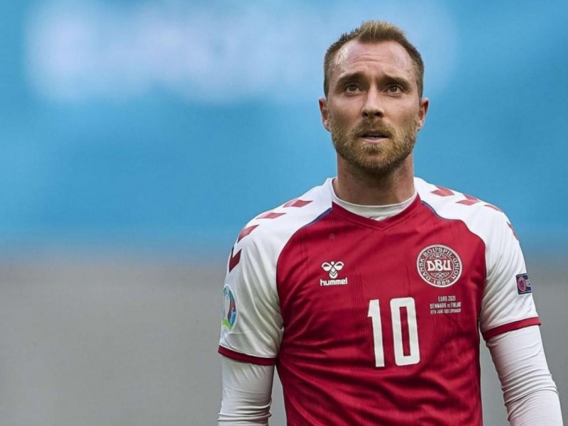 Christian Eriksen volvió a entrenar tras percance de la EURO2020