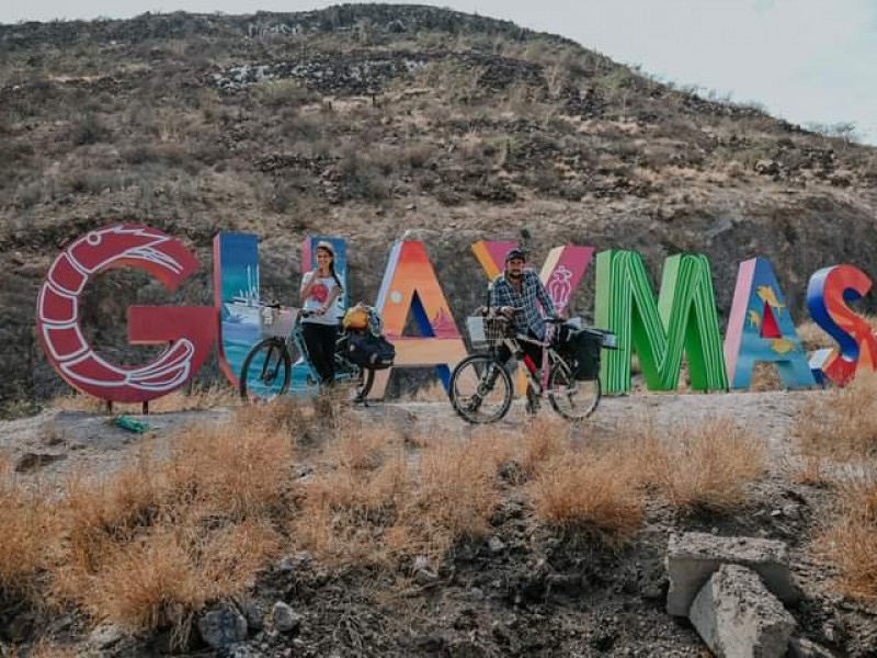 Ciclista uruguayo disfruta de Guaymas y San Carlos