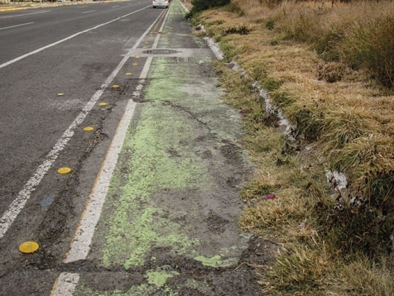 Ciclistas olvidados por la autoridad en Querétaro