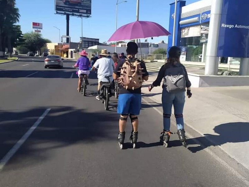 Ciclistas realizan marcha para exigir la Ley de Movilidad