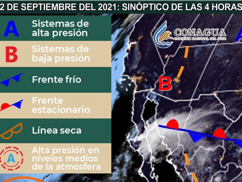 Cielo despejado a medio nublado este día en la región