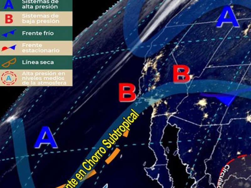 Cielo despejado con temperaturas templadas a altas en Sonora